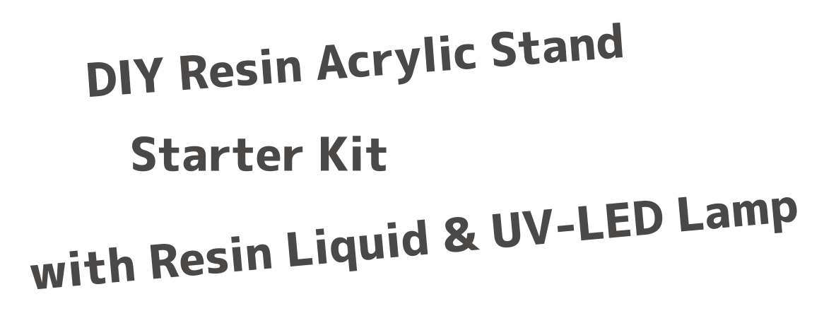 DIY Resin Acrylic Stand Starter Kit with Resin Liquid & UV-LED Lamp