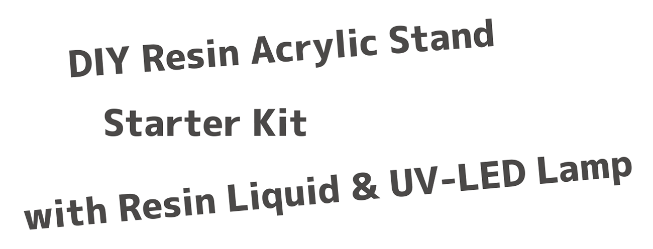 DIY Resin Acrylic Stand Starter Kit with Resin Liquid & UV-LED Lamp