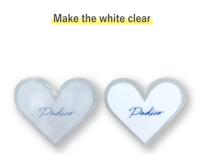 Make the white clear