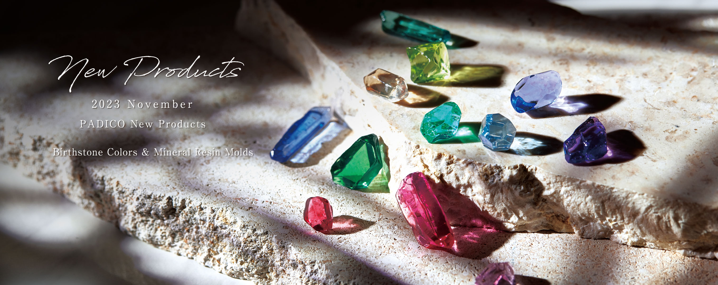 New Products 2023 November PADICO New Products Birthstone Colors & Mineral Resin Molds
