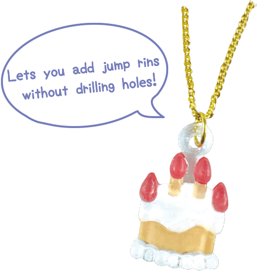 Lets you add jump rins without drilling holes!