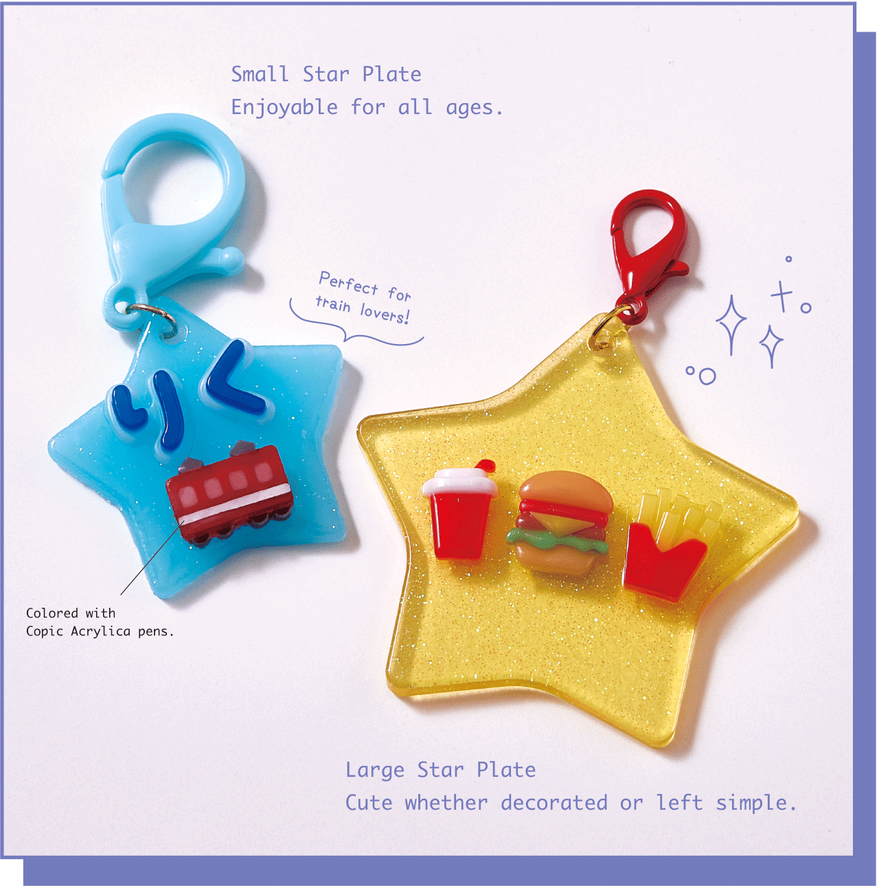 Small Star Plate Enjoyable for all ages. Large Star Plate Cute whether decorated or left simple.