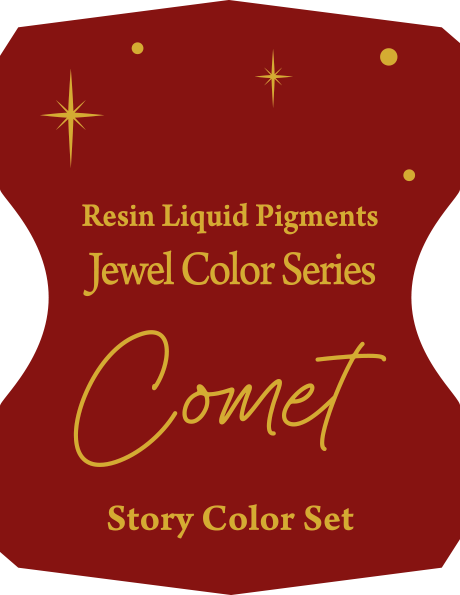 Resin Liquid Pigments　Jewel Color Series　Comet Story Color Set