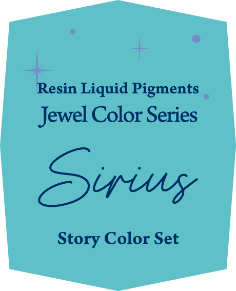 Resin Liquid Pigments　Jewel Color Series　Sirius Story Color Set