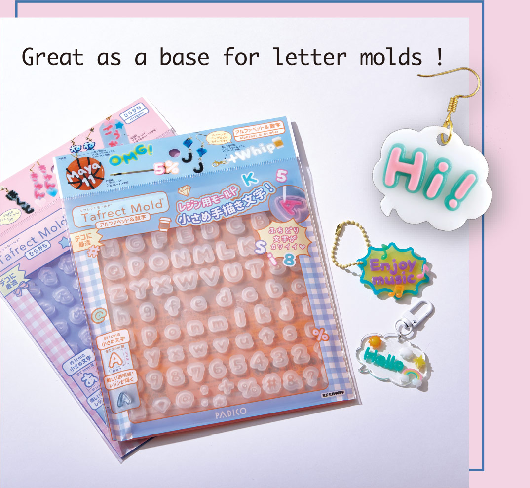 Great as a base for letter molds!