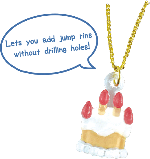 Lets you add jump rins without drilling holes!