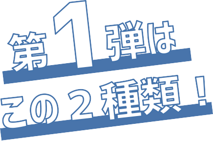 第1弾はこの2種類！